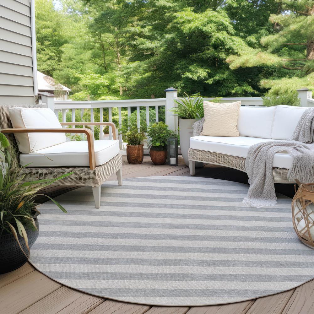 Chantille ACN530 Gray 8' x 8' Rug. Picture 7