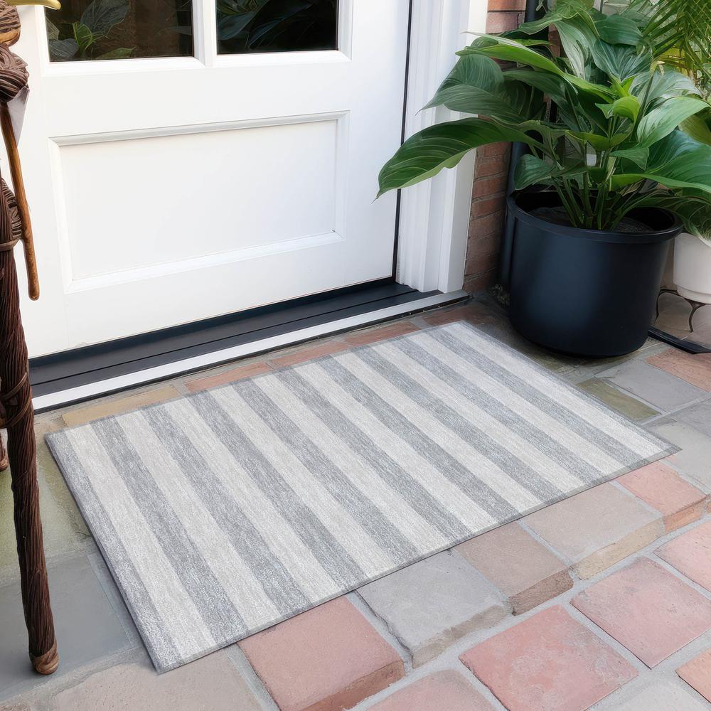 Chantille ACN530 Gray 1'8" x 2'6" Rug. Picture 7