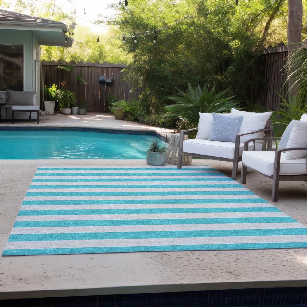Chantille ACN530 Teal 2'6" x 3'10" Rug. Picture 9