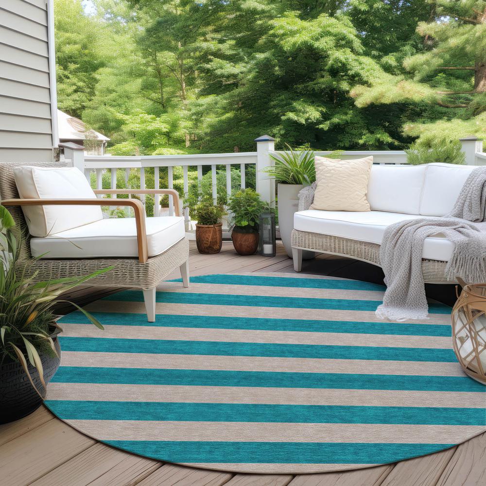 Chantille ACN530 Teal 8' x 8' Rug. Picture 8