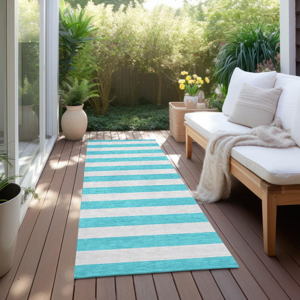 Chantille ACN530 Teal 2'3" x 7'6" Rug. Picture 7
