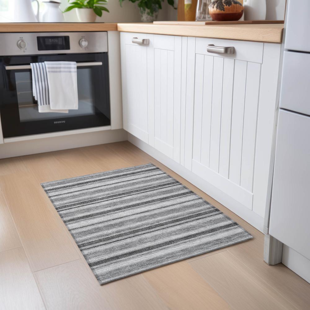 Chantille ACN531 Gray 1'8" x 2'6" Rug. Picture 7