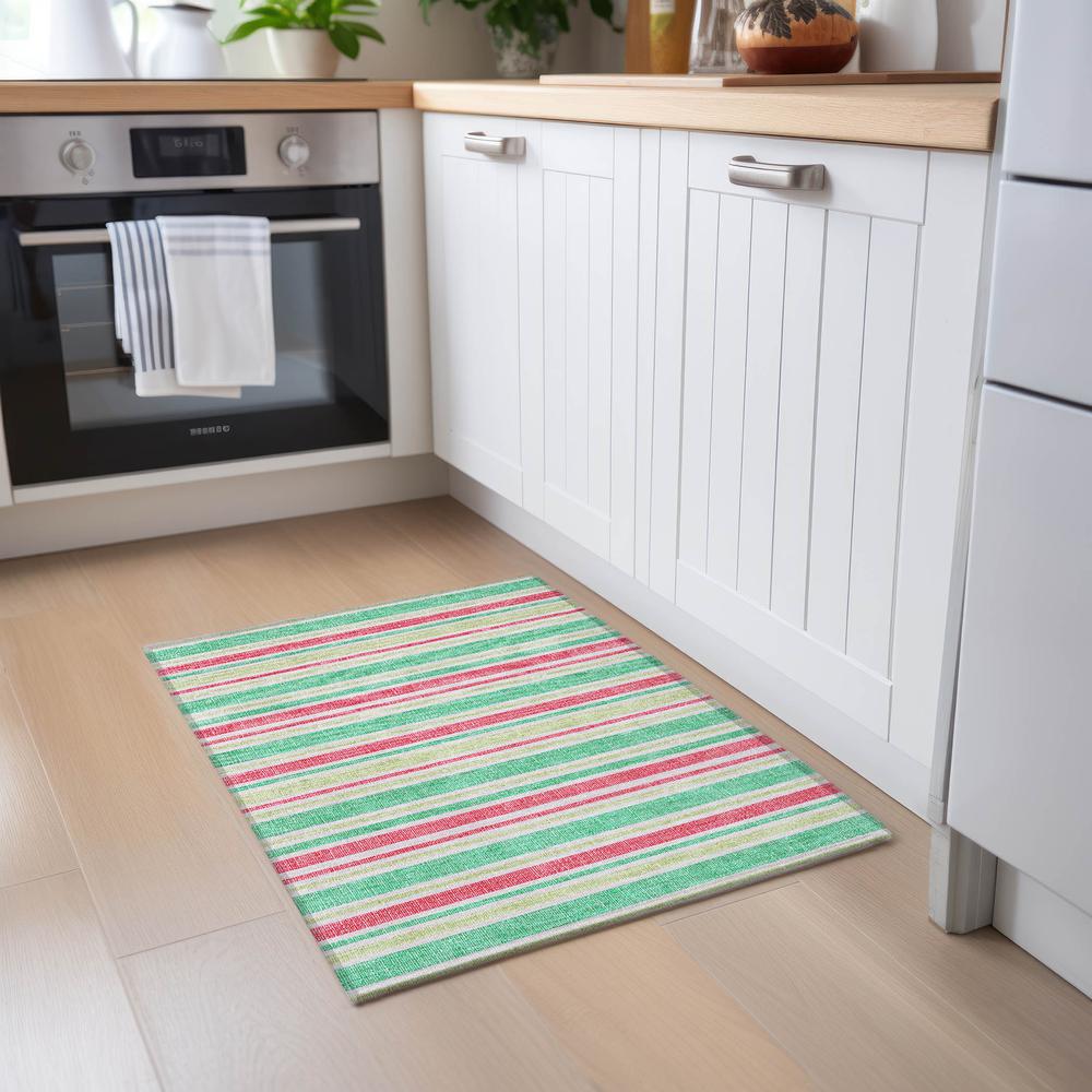 Chantille ACN531 Green 1'8" x 2'6" Rug. Picture 7