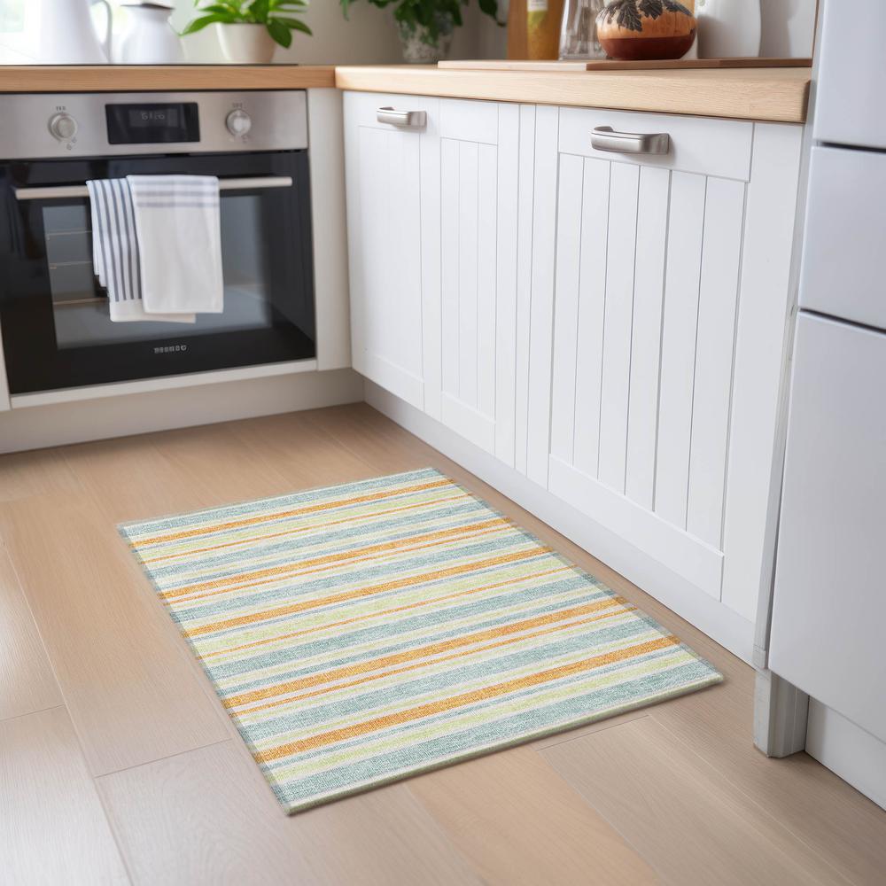 Chantille ACN531 Orange 1'8" x 2'6" Rug. Picture 7