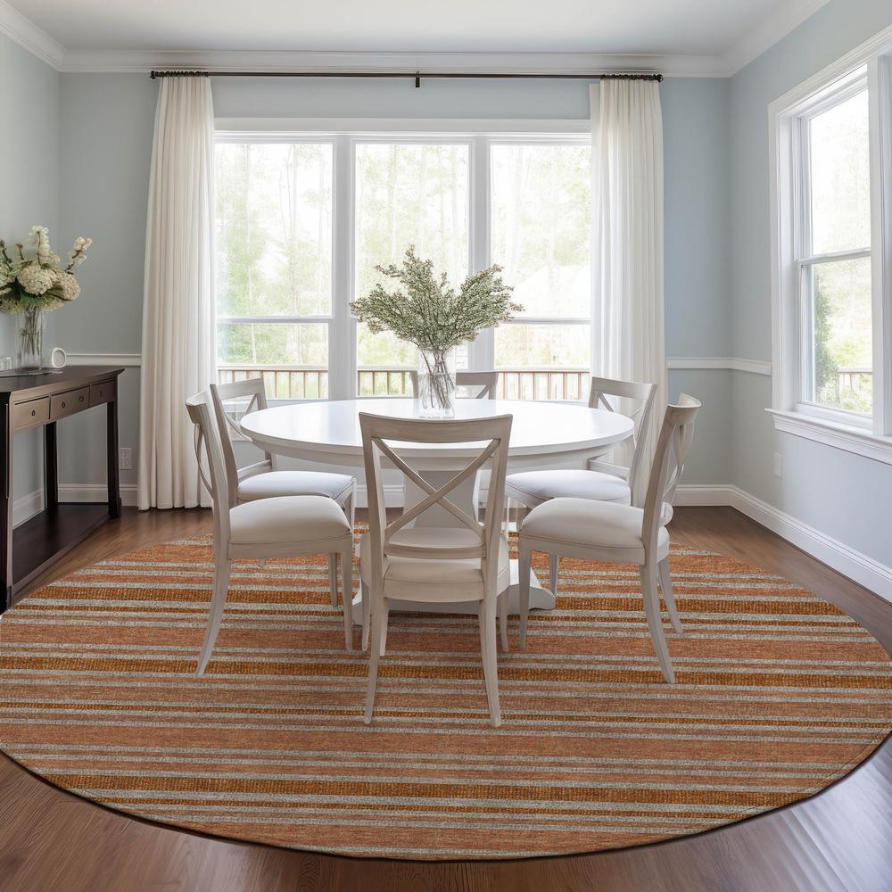 Chantille ACN531 Orange 8' x 8' Rug. Picture 6