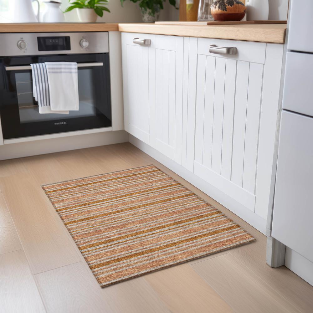 Chantille ACN531 Orange 1'8" x 2'6" Rug. Picture 7