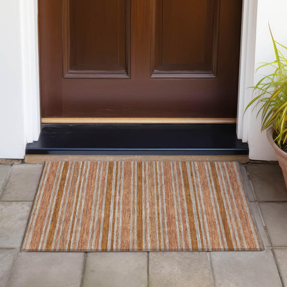 Chantille ACN531 Orange 1'8" x 2'6" Rug. Picture 8