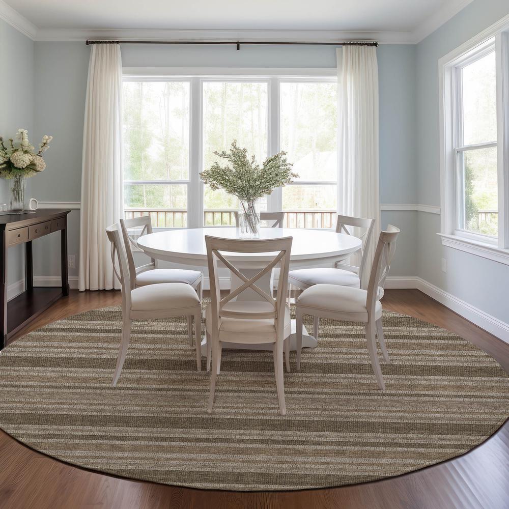 Chantille ACN531 Brown 8' x 8' Rug. Picture 6
