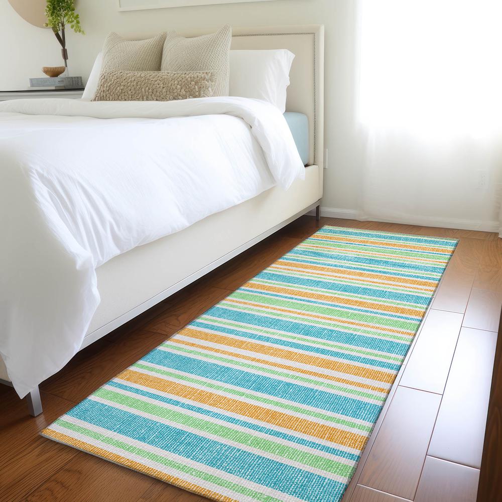 Chantille ACN531 Teal 2'3" x 7'6" Rug. Picture 6