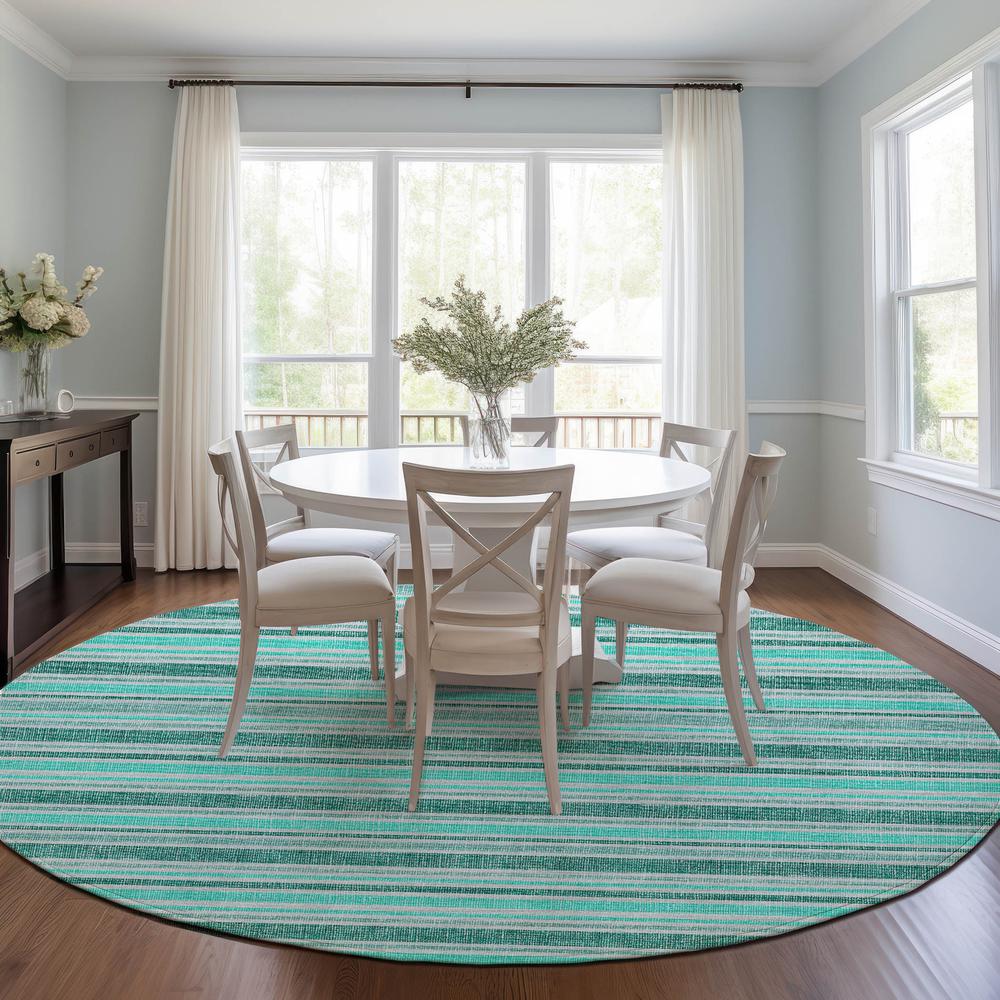 Chantille ACN531 Teal 8' x 8' Rug. Picture 6