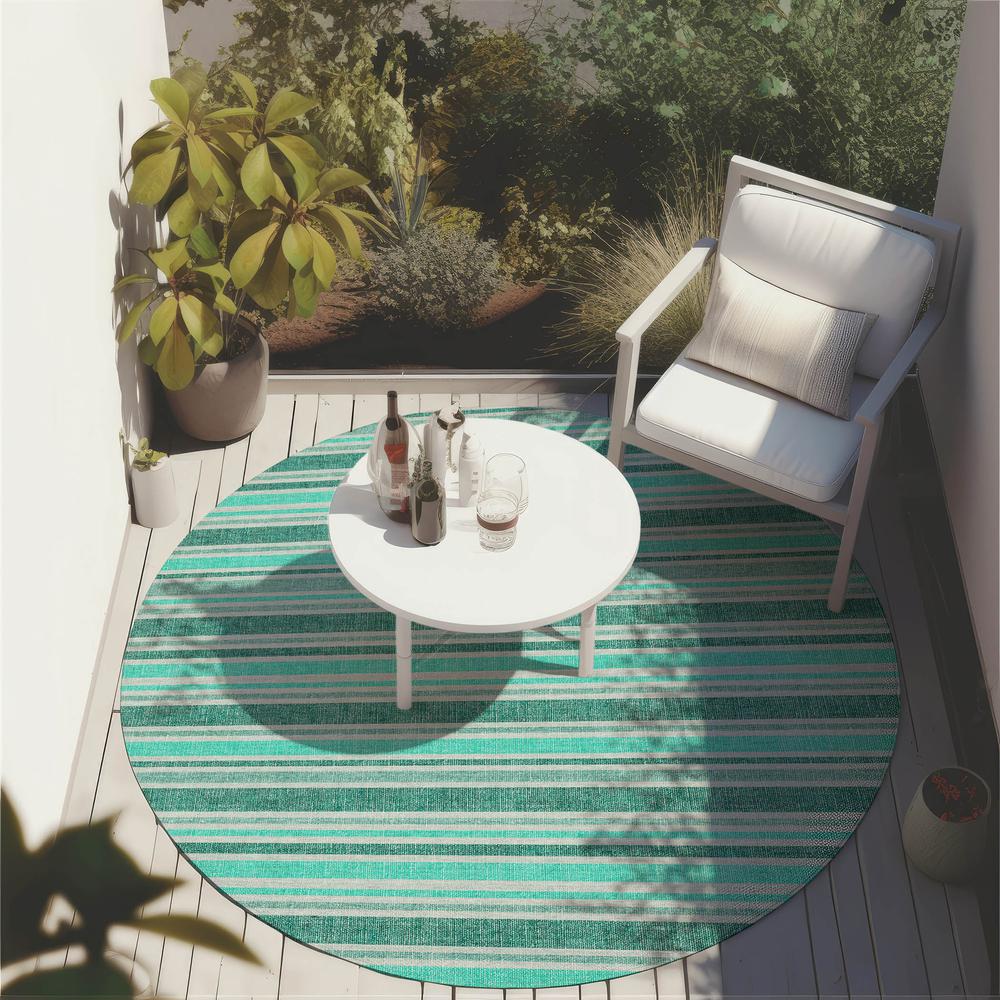 Chantille ACN531 Teal 8' x 8' Rug. Picture 7