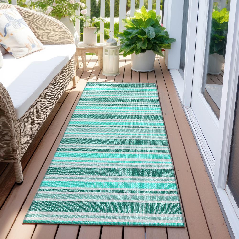 Chantille ACN531 Teal 2'3" x 7'6" Rug. Picture 7