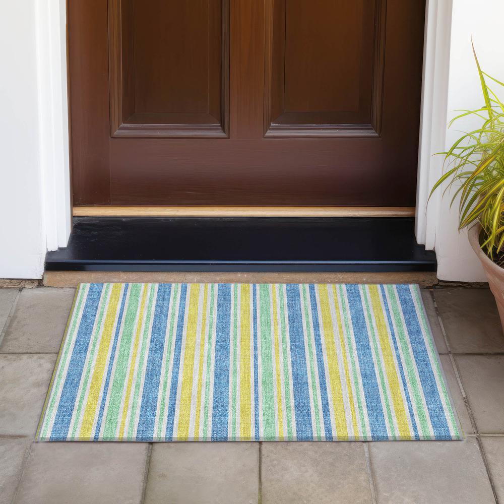 Chantille ACN531 Gold 1'8" x 2'6" Rug. Picture 7