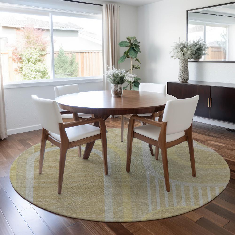 Chantille ACN532 Brown 8' x 8' Rug. Picture 6