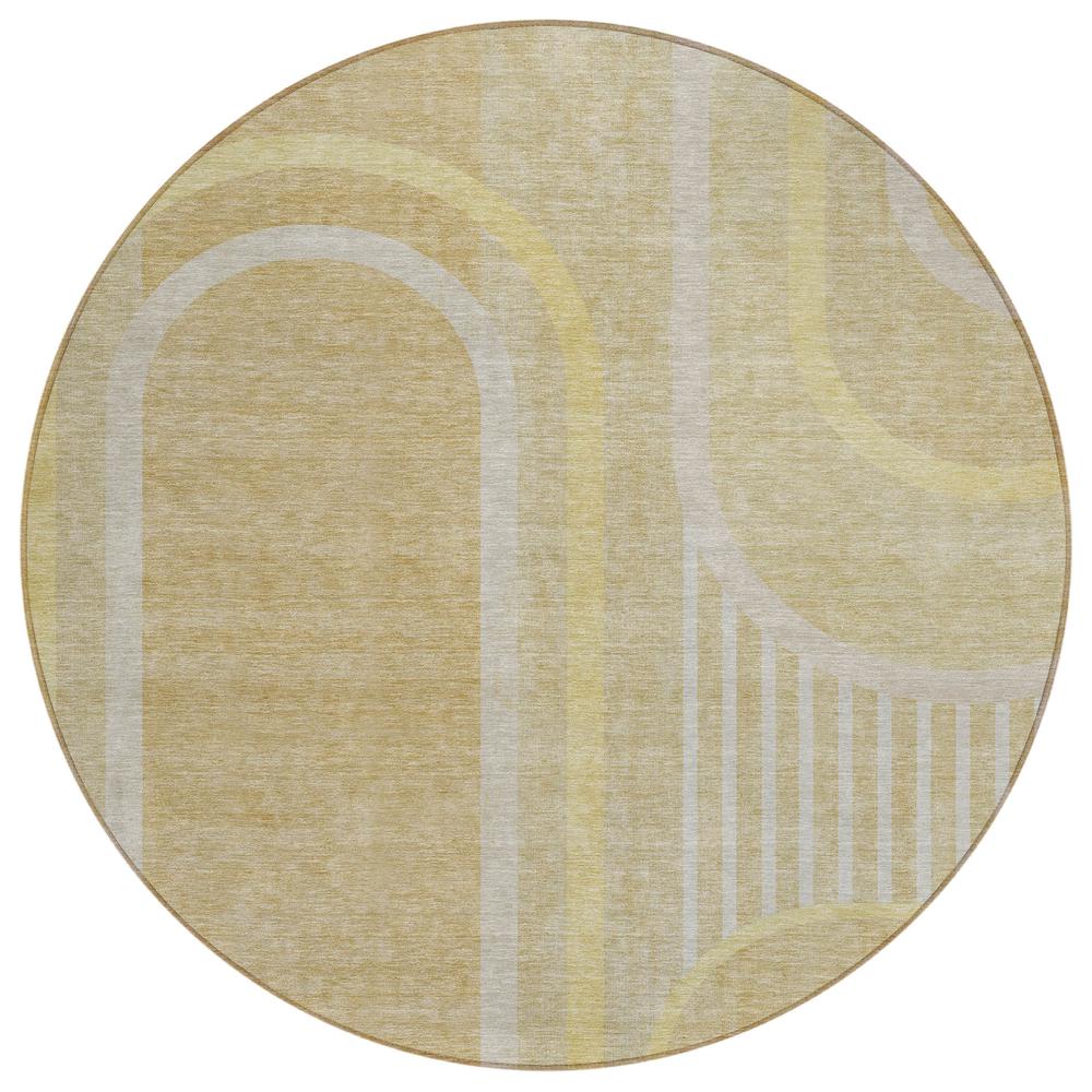 Chantille ACN532 Brown 8' x 8' Rug. Picture 1
