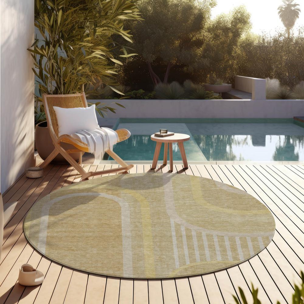 Chantille ACN532 Brown 8' x 8' Rug. Picture 7