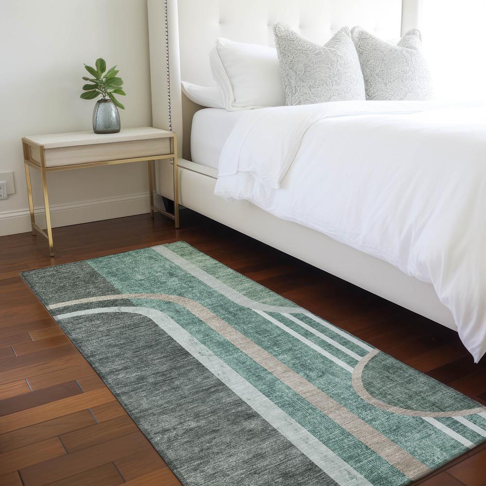 Chantille ACN532 Green 2'3" x 7'6" Rug. Picture 6