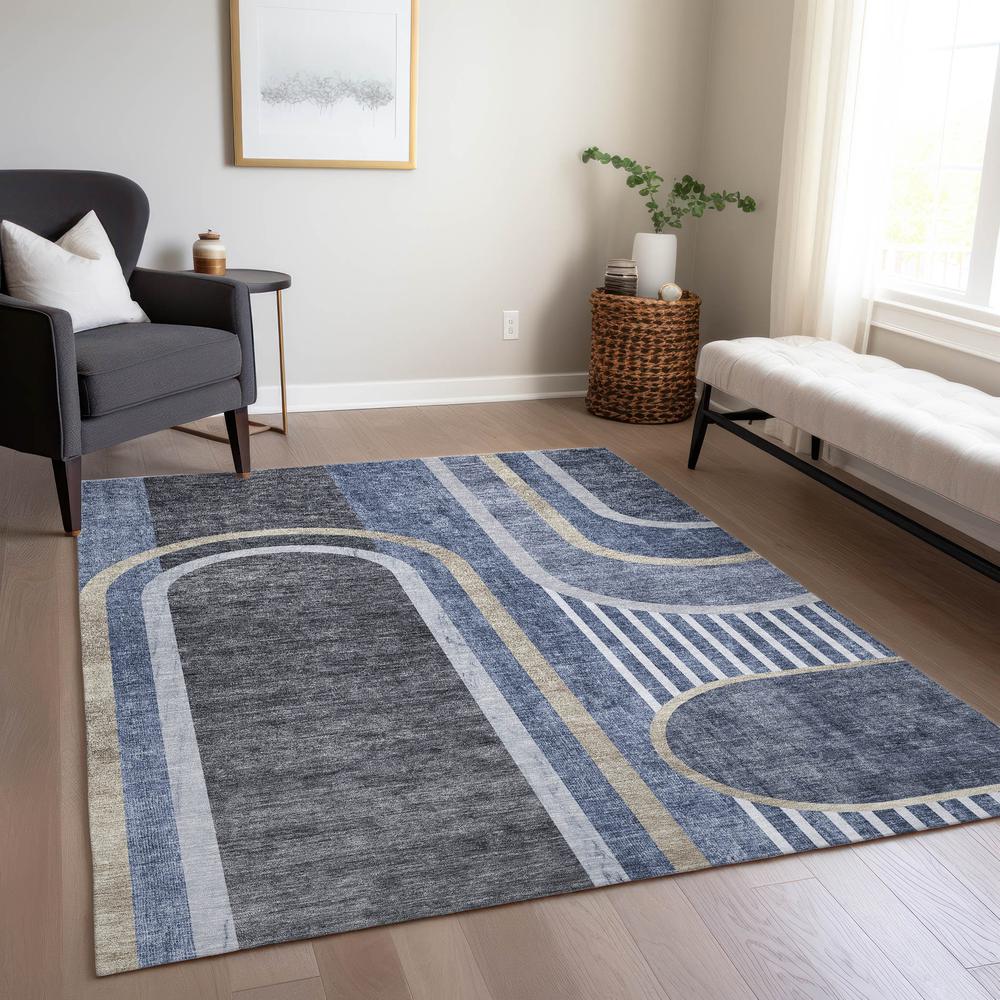 Chantille ACN532 Blue 2'6" x 3'10" Rug. Picture 8