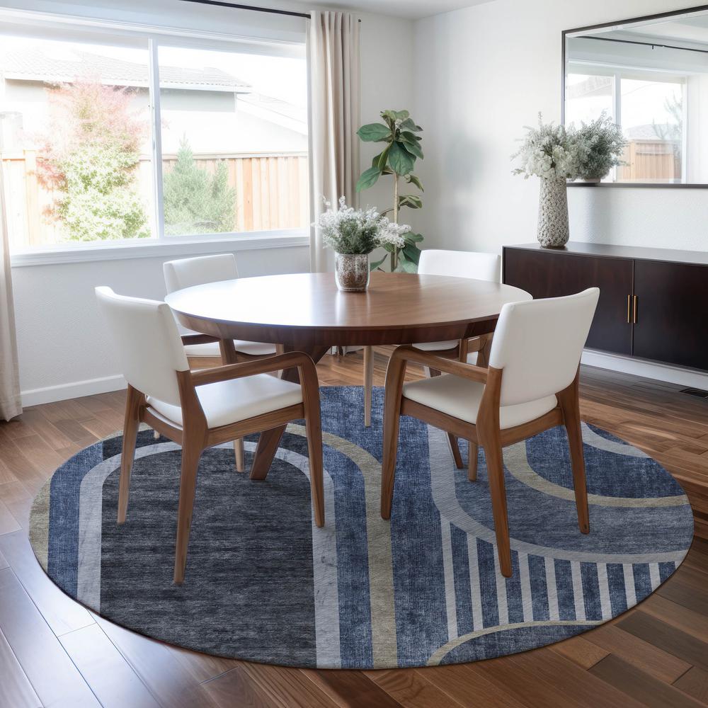 Chantille ACN532 Blue 8' x 8' Rug. Picture 6