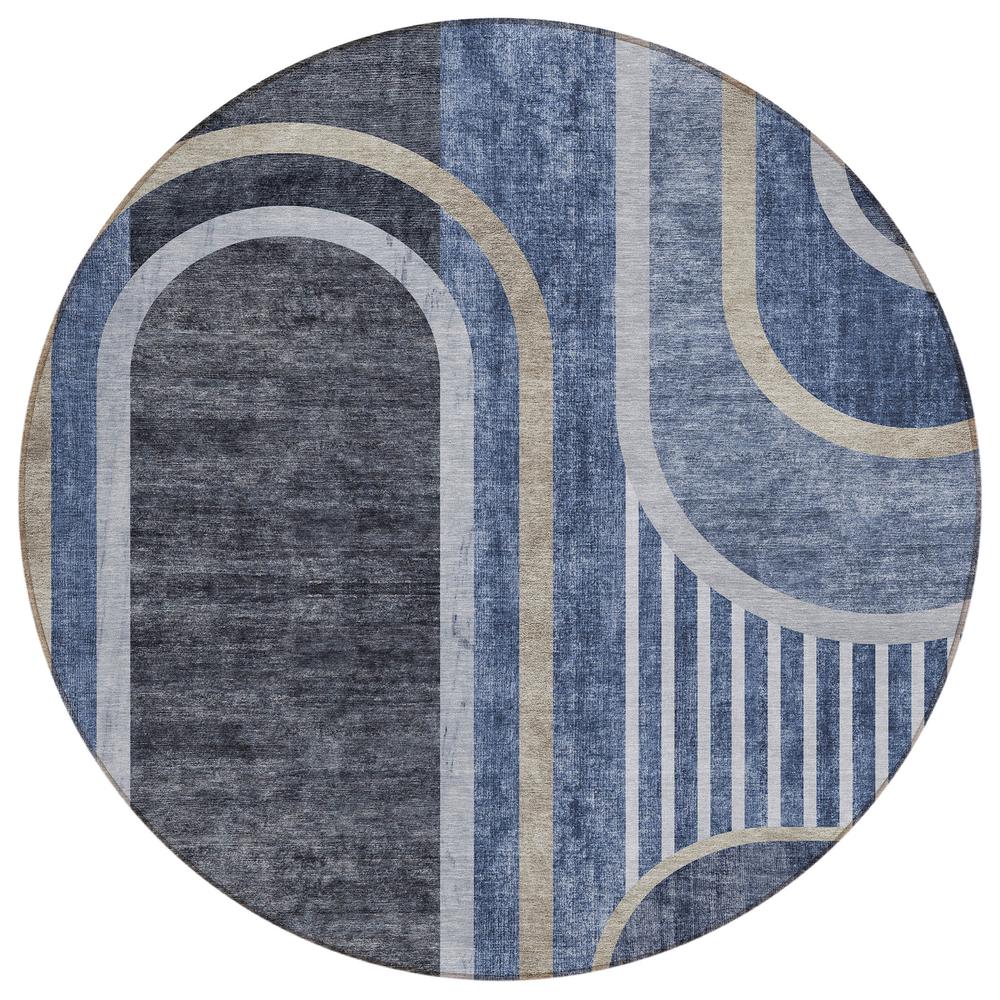 Chantille ACN532 Blue 8' x 8' Rug. Picture 1
