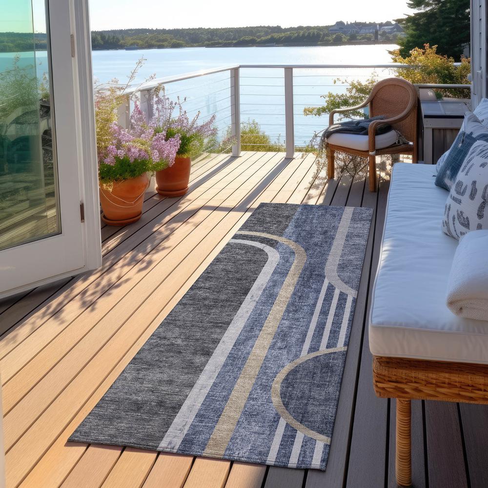 Chantille ACN532 Blue 2'3" x 7'6" Rug. Picture 7