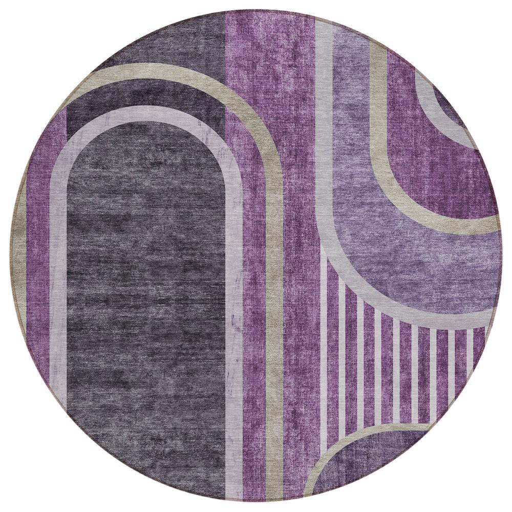 Chantille ACN532 Purple 8' x 8' Rug. Picture 1