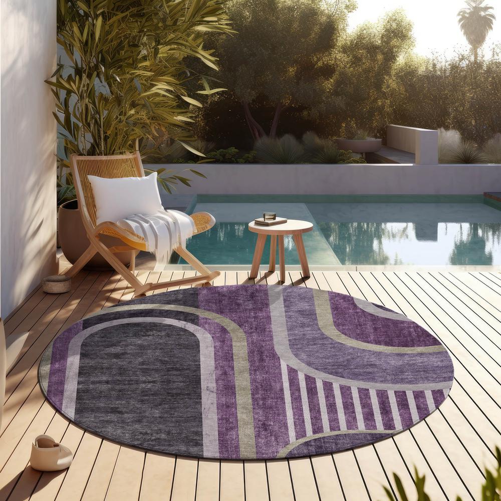 Chantille ACN532 Purple 8' x 8' Rug. Picture 8