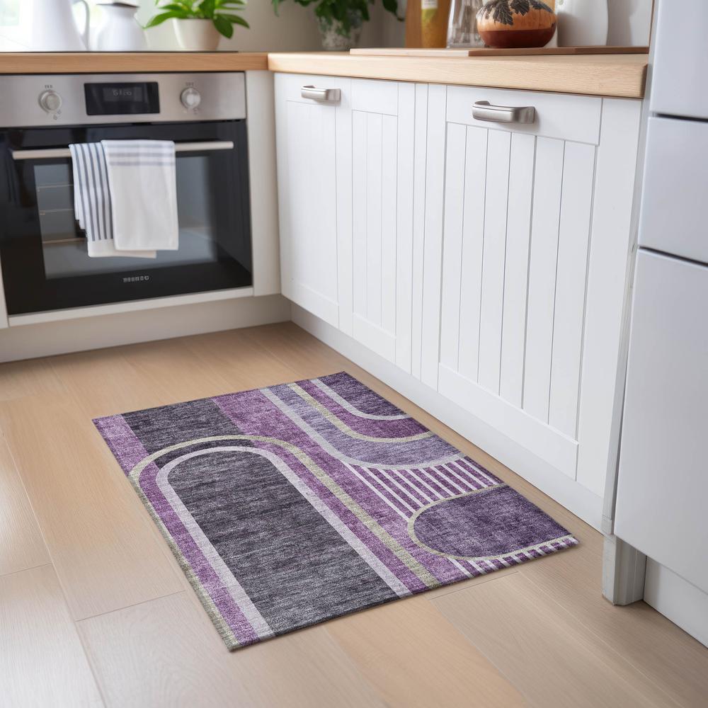 Chantille ACN532 Purple 1'8" x 2'6" Rug. Picture 6