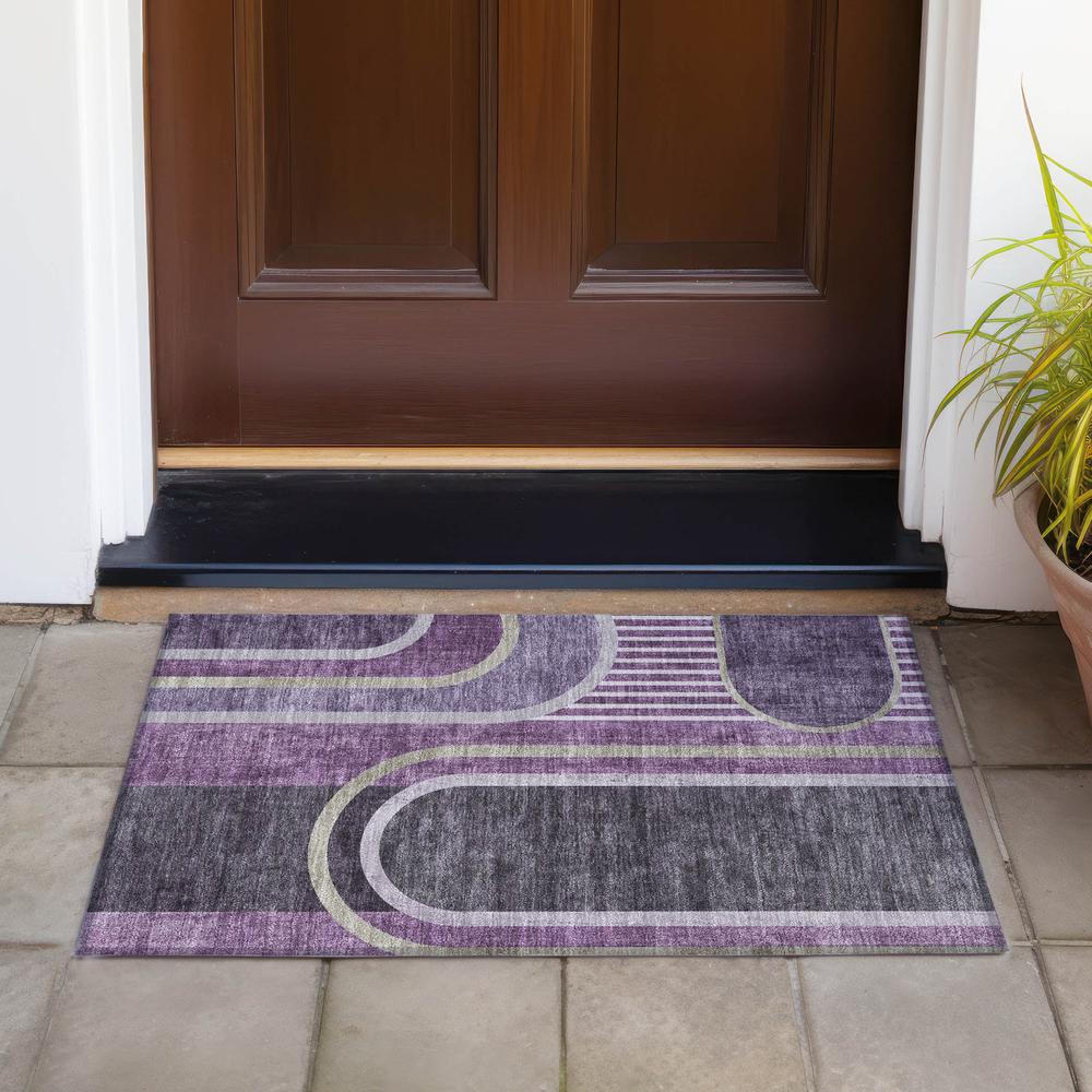 Chantille ACN532 Purple 1'8" x 2'6" Rug. Picture 7