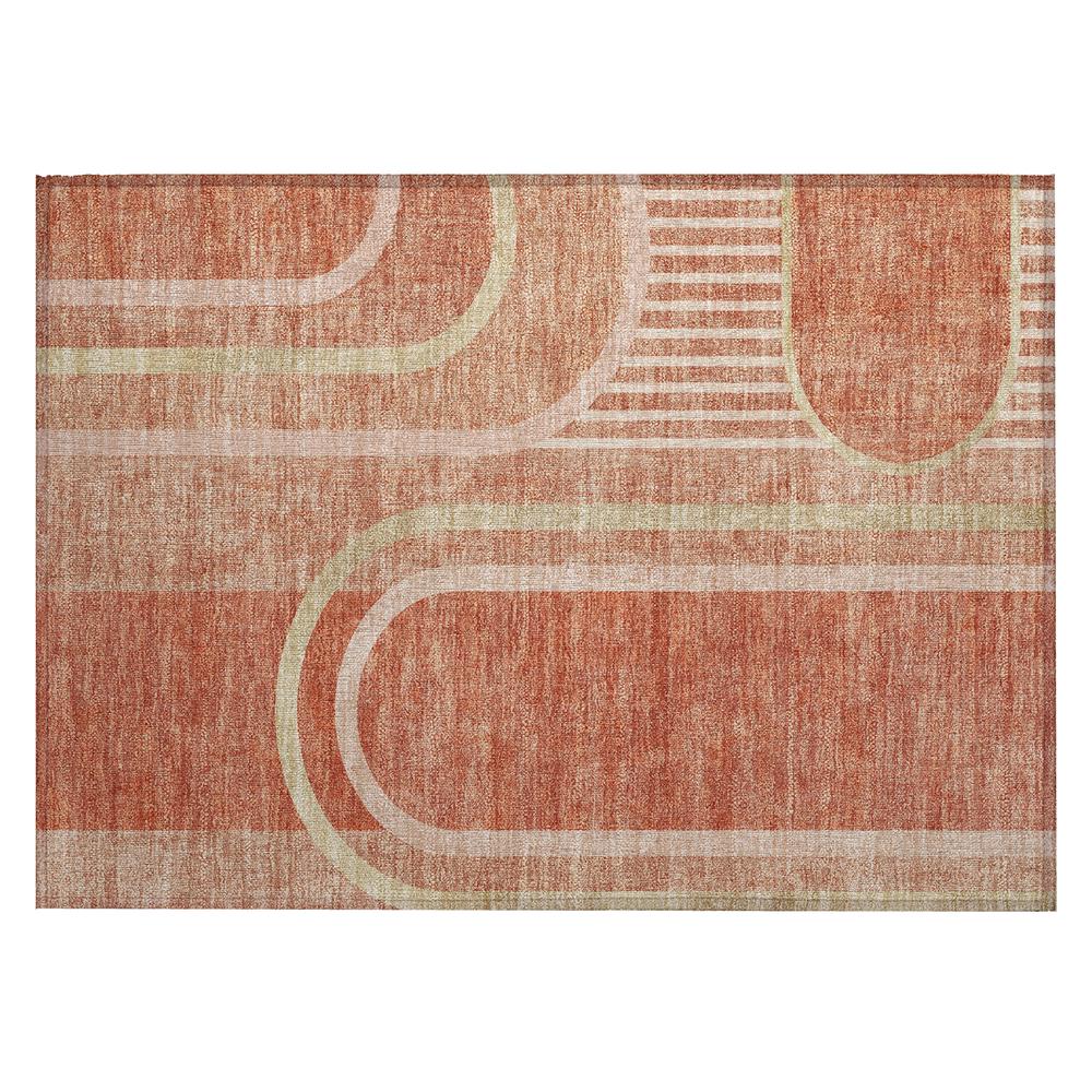 Chantille ACN532 Orange 1'8" x 2'6" Rug. Picture 1