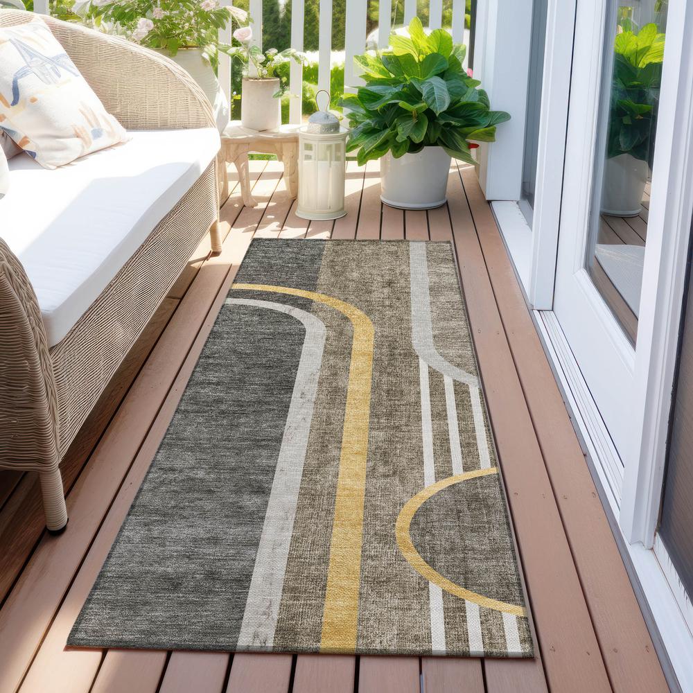 Chantille ACN532 Brown 2'3" x 7'6" Rug. Picture 7