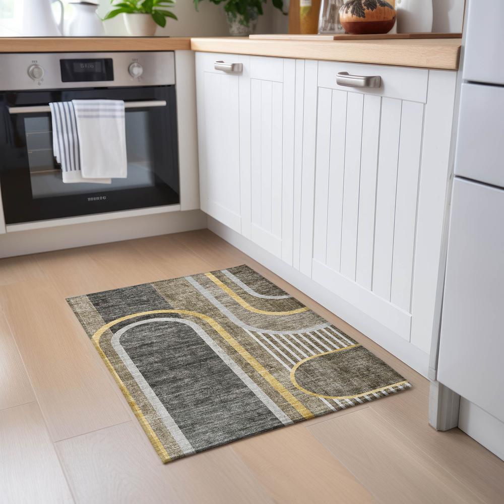 Chantille ACN532 Brown 1'8" x 2'6" Rug. Picture 7