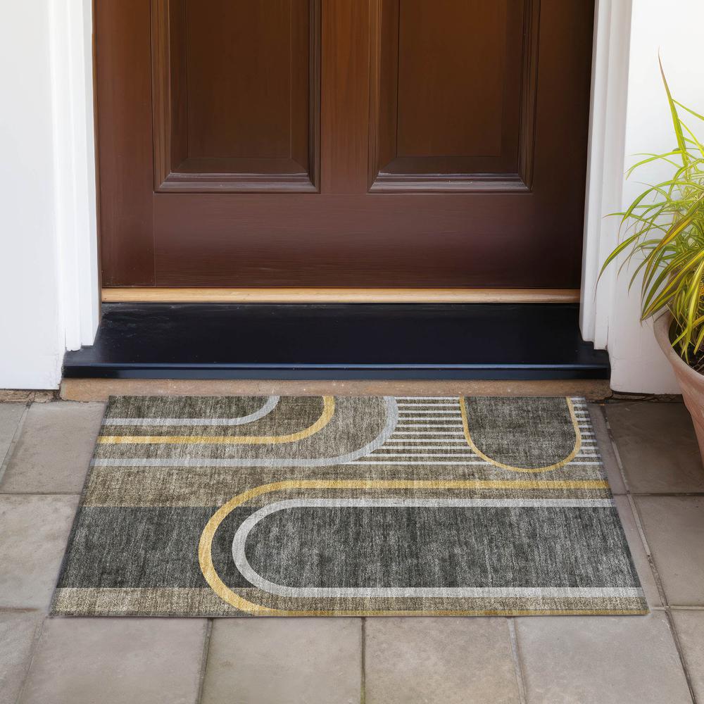 Chantille ACN532 Brown 1'8" x 2'6" Rug. Picture 8