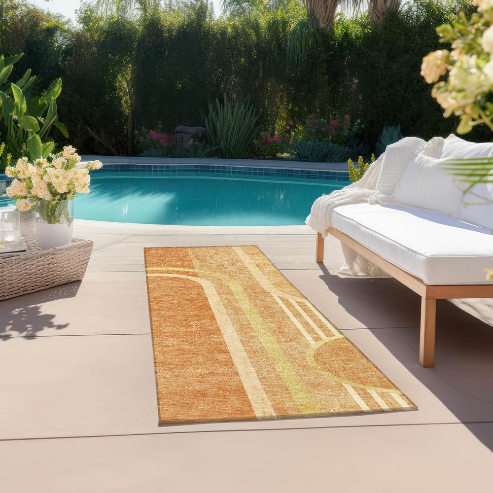 Chantille ACN532 Orange 2'3" x 7'6" Rug. Picture 8