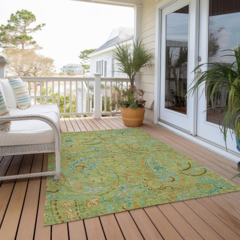 Chantille ACN533 Green 2'6" x 3'10" Rug. Picture 9