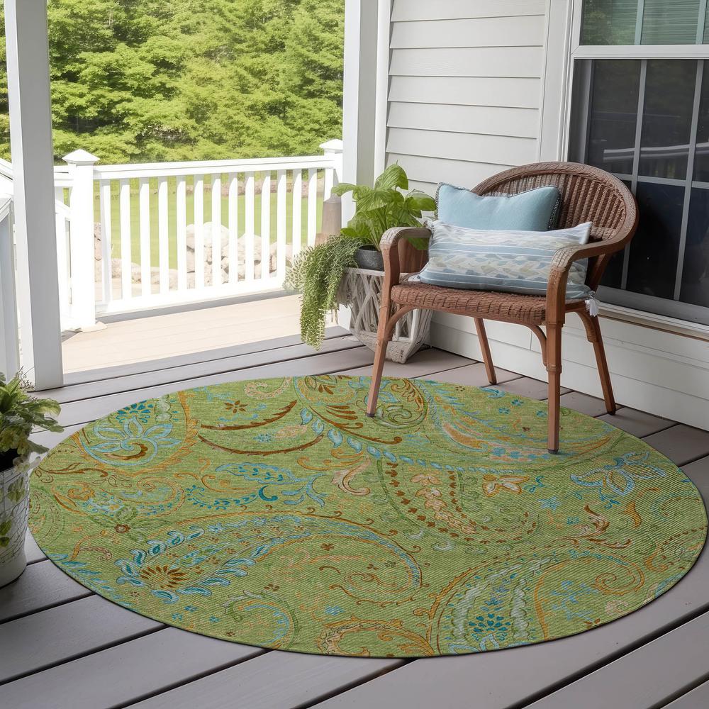 Chantille ACN533 Green 8' x 8' Rug. Picture 7