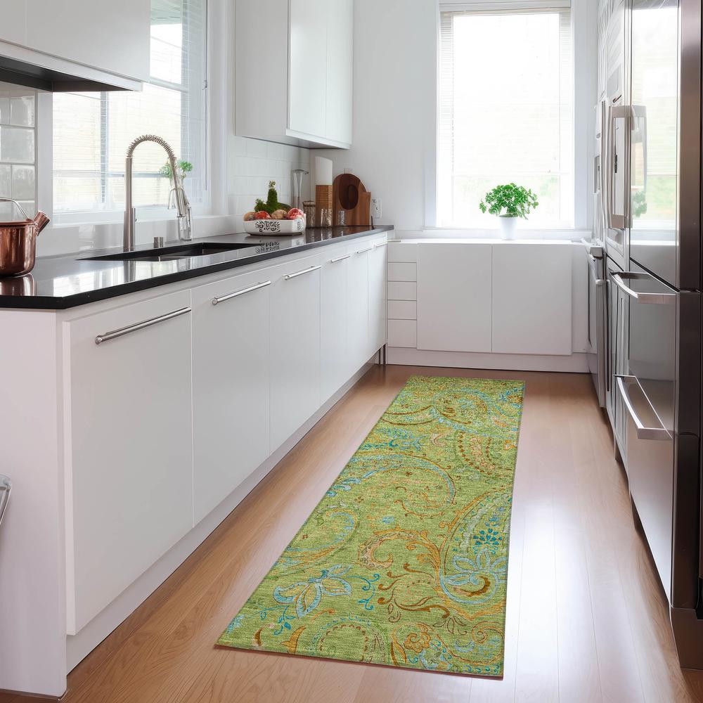 Chantille ACN533 Green 2'3" x 7'6" Rug. Picture 7