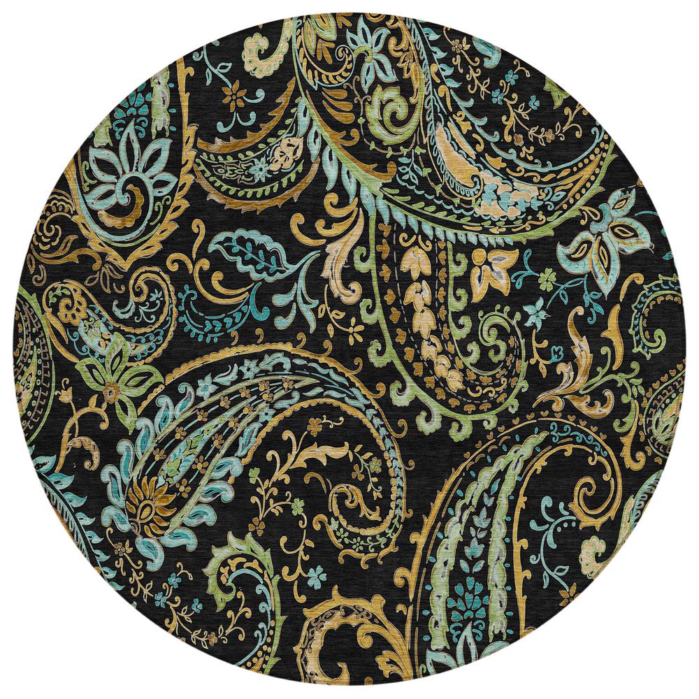 Chantille ACN533 Black 8' x 8' Rug. Picture 1