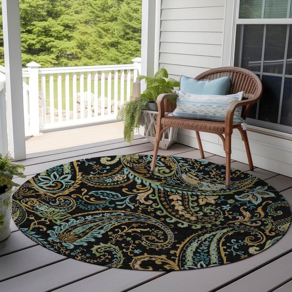Chantille ACN533 Black 8' x 8' Rug. Picture 7