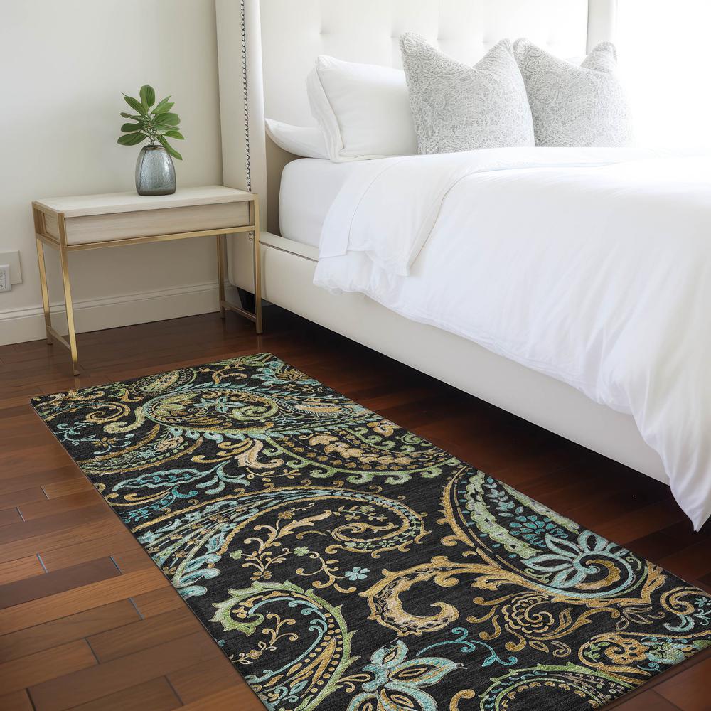 Chantille ACN533 Black 2'3" x 7'6" Rug. Picture 6