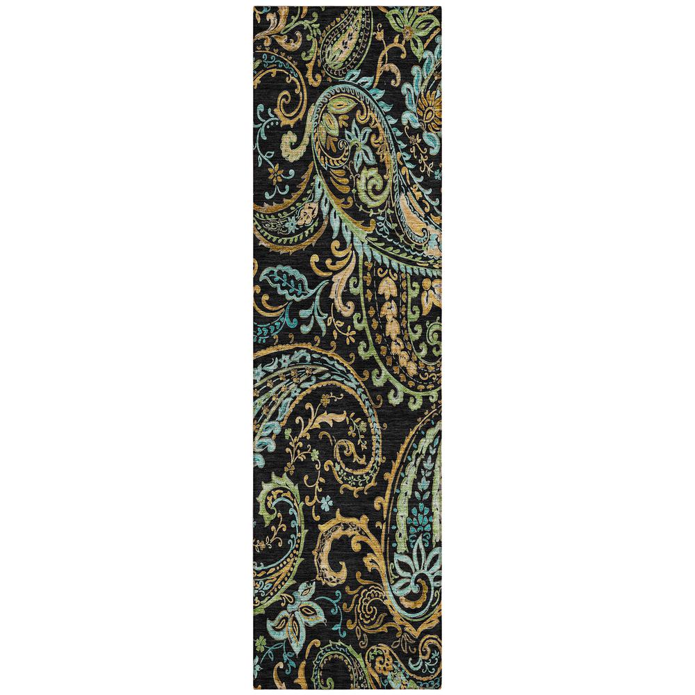 Chantille ACN533 Black 2'3" x 7'6" Rug. Picture 1