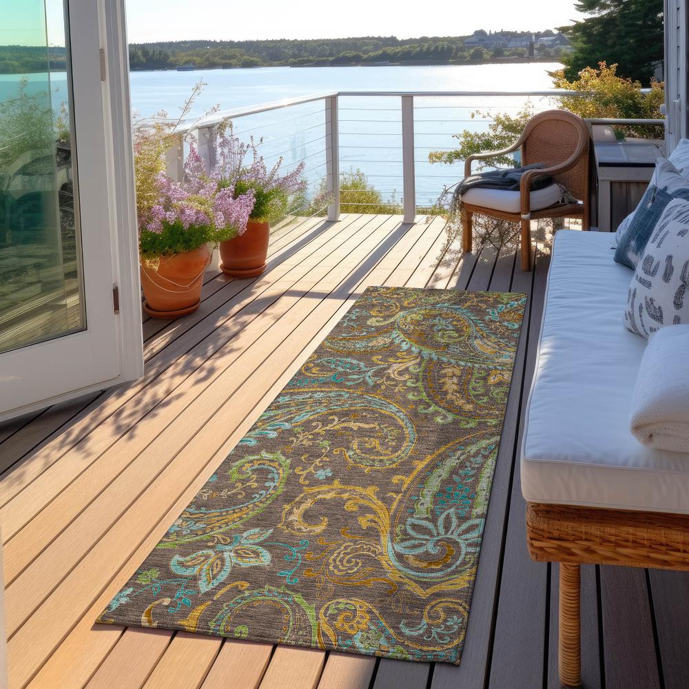 Chantille ACN533 Brown 2'3" x 7'6" Rug. Picture 7