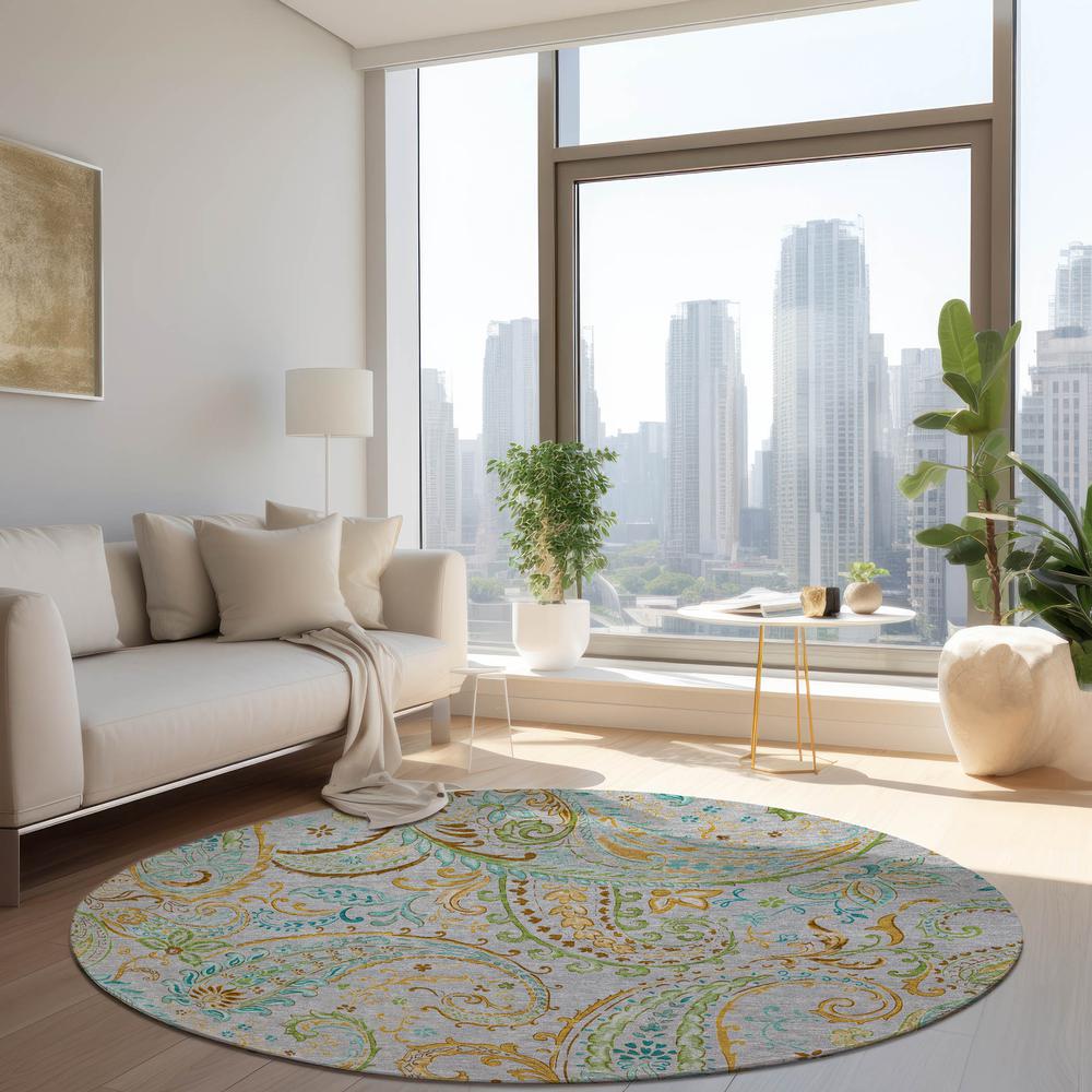Chantille ACN533 Gray 8' x 8' Rug. Picture 6