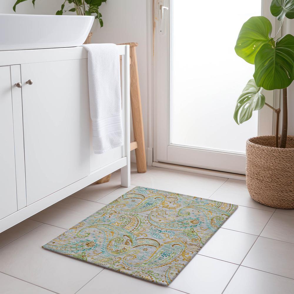 Chantille ACN533 Gray 1'8" x 2'6" Rug. Picture 6