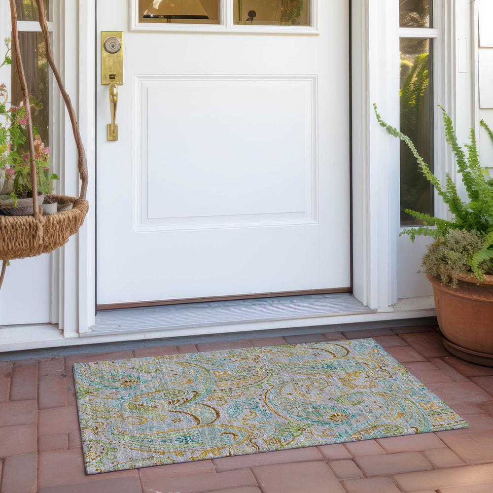 Chantille ACN533 Gray 1'8" x 2'6" Rug. Picture 7