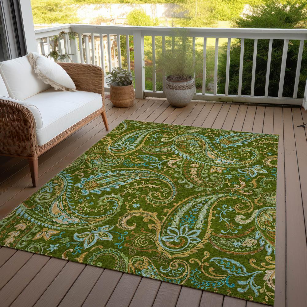 Chantille ACN533 Green 2'6" x 3'10" Rug. Picture 9
