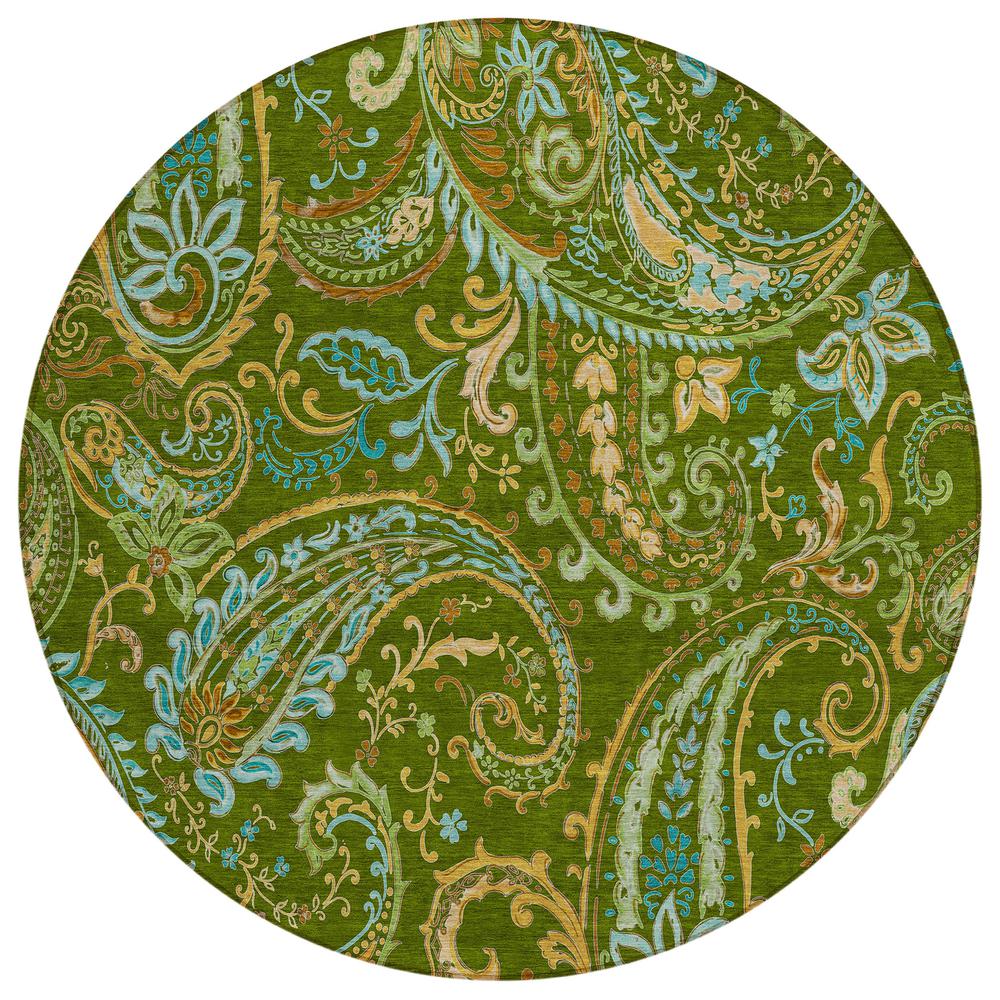 Chantille ACN533 Green 8' x 8' Rug. Picture 1