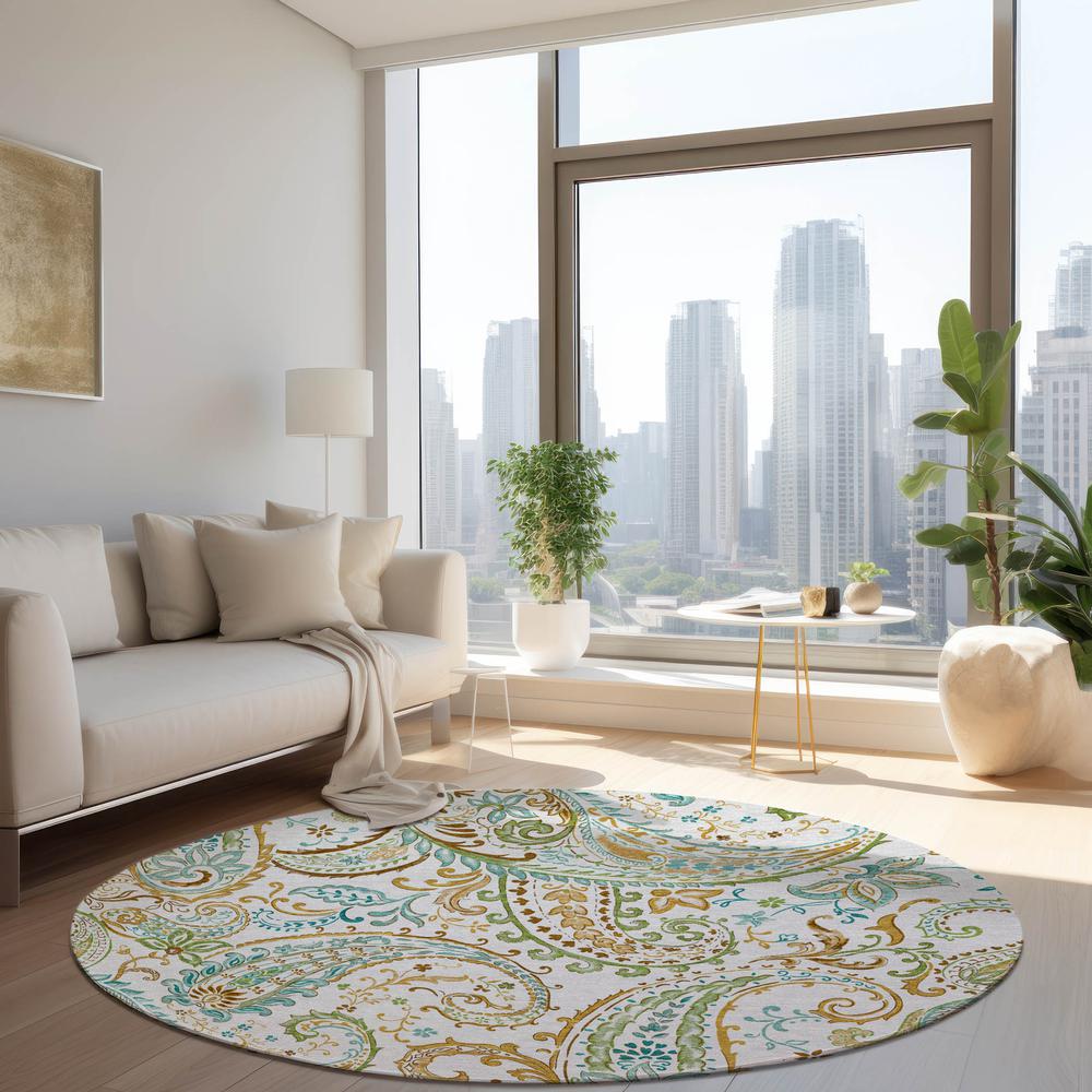 Chantille ACN533 Ivory 8' x 8' Rug. Picture 6
