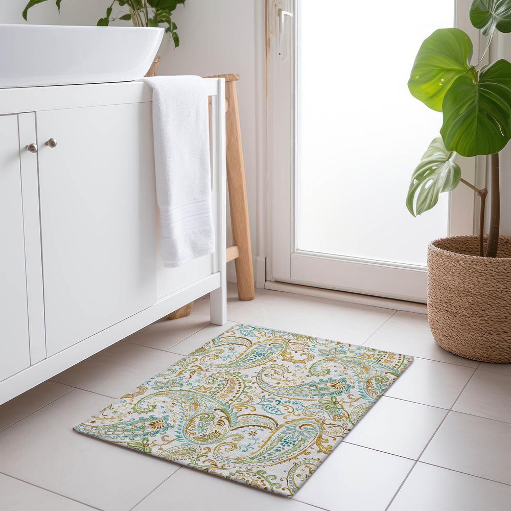 Chantille ACN533 Ivory 1'8" x 2'6" Rug. Picture 7