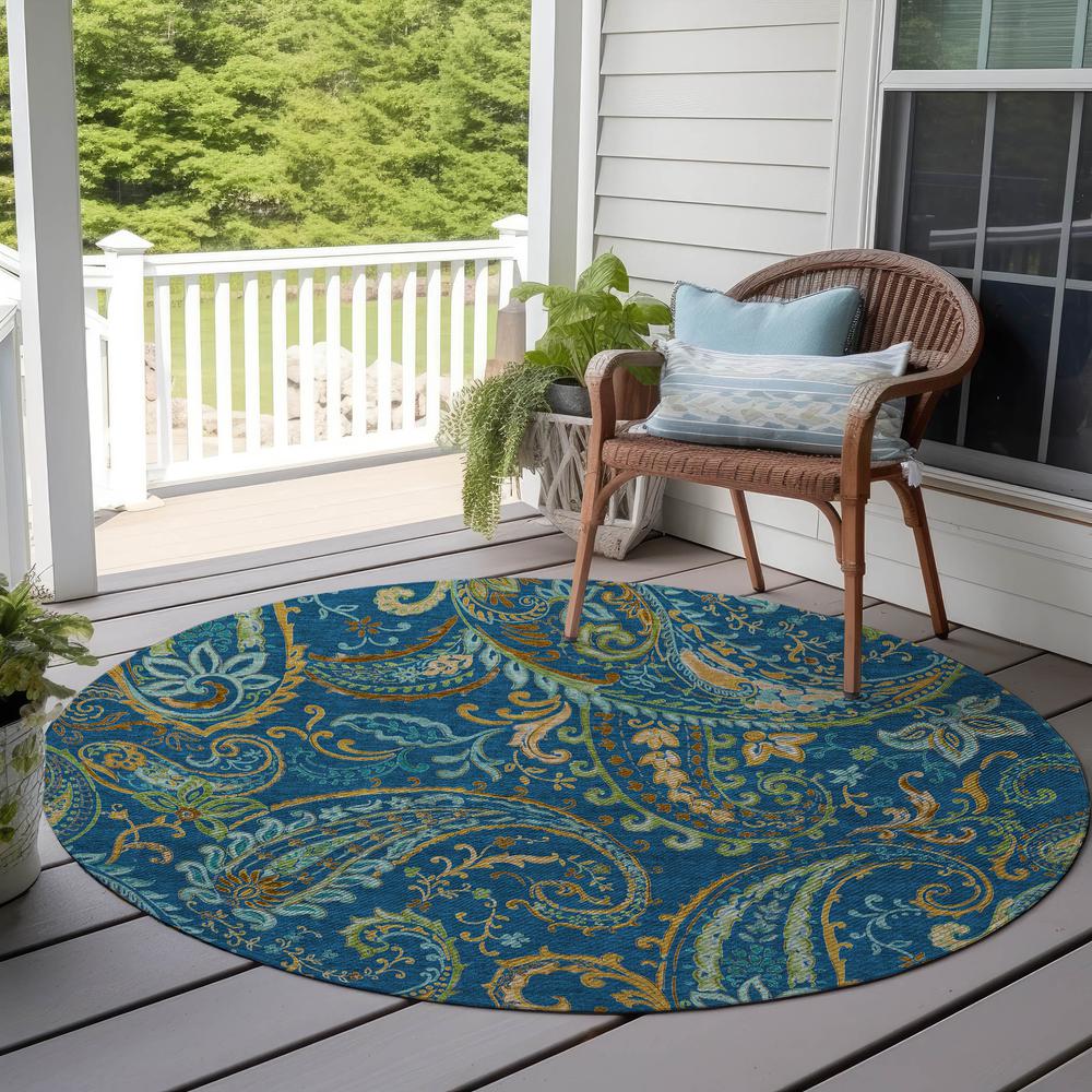 Chantille ACN533 Blue 8' x 8' Rug. Picture 7